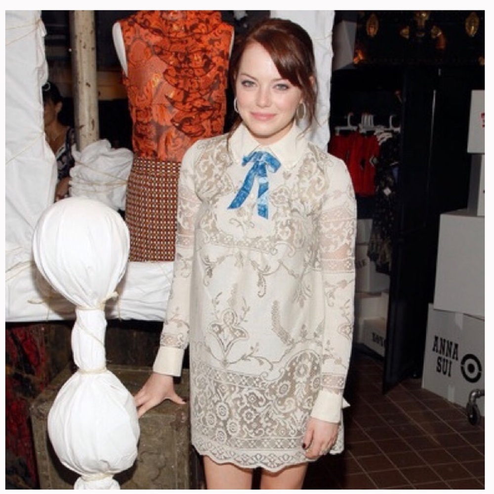 Anna Sui for target lace tie mini dress